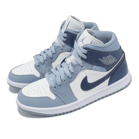 nike jordan 1 mid damen hellblau|jordan 1 mid diffused blue shoes.